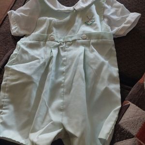 Boys smocked shortalls